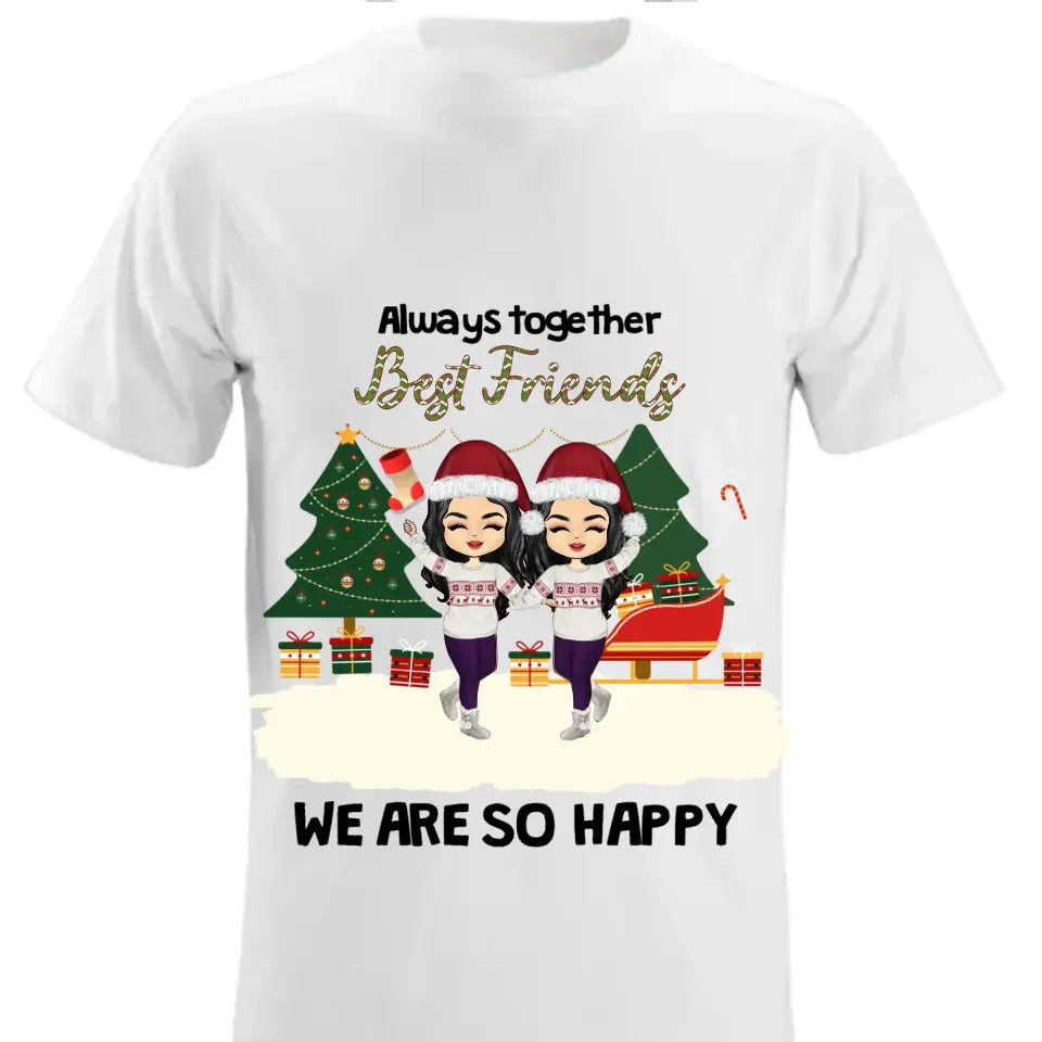 Side By Side Sisters Brothers And Best Friends - Personalized Shirt