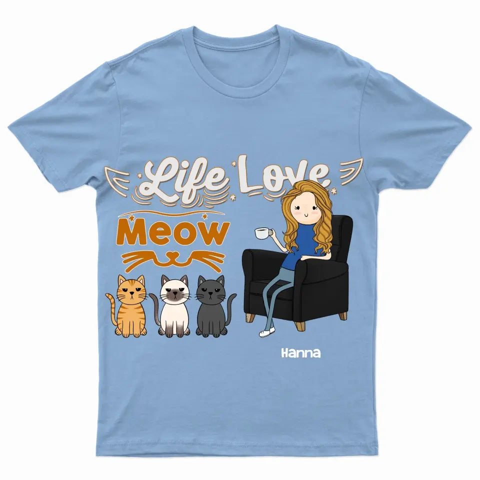 Funny Cat Mom Like A Normal Mom But Cooler - Custom T Shirt
