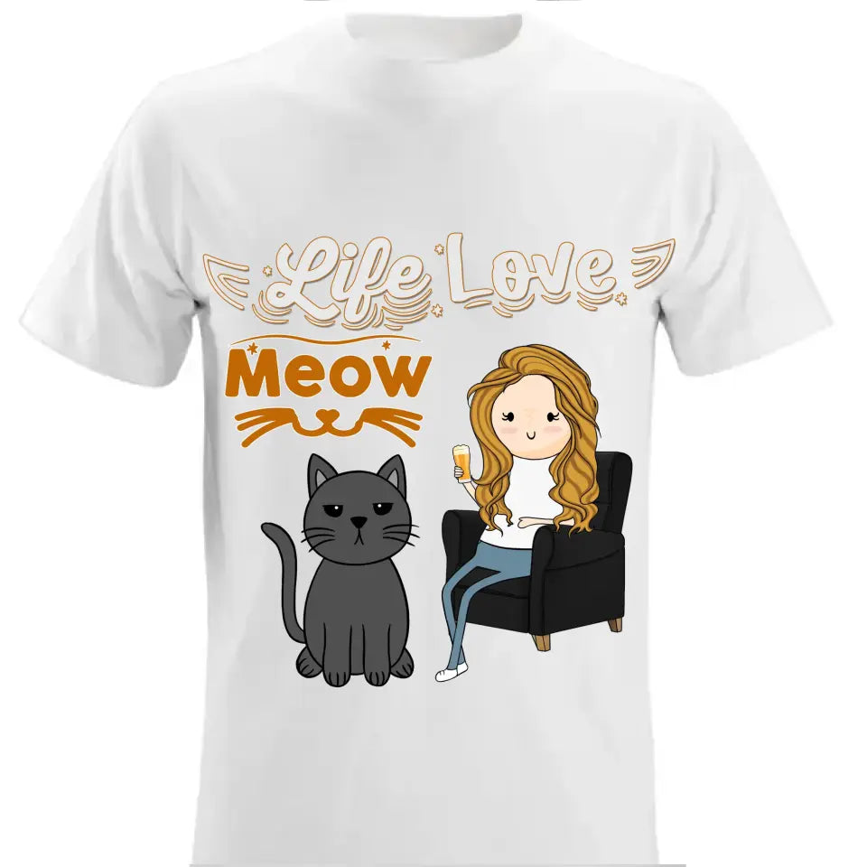 Funny Cat Mom Like A Normal Mom But Cooler - Custom T Shirt