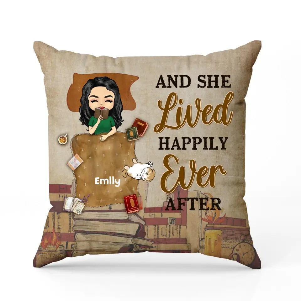 Girl I Love To Read Past My Bedtime -  Personalized Pillow