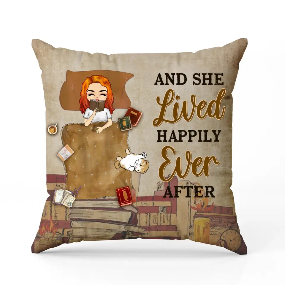 Girl I Love To Read Past My Bedtime -  Personalized Pillow