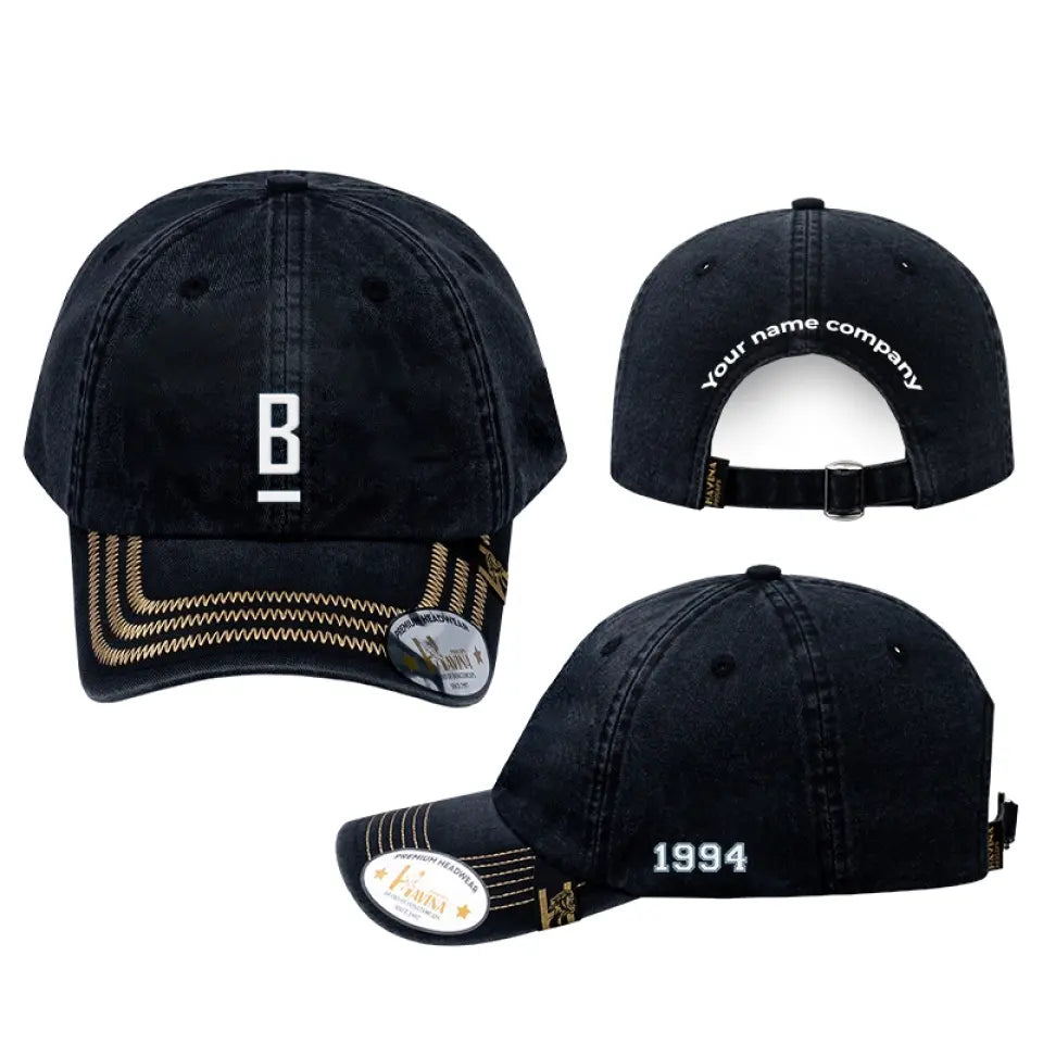 Alphabet Cotton Cap - Customer Design Caps - Birthday Gifts