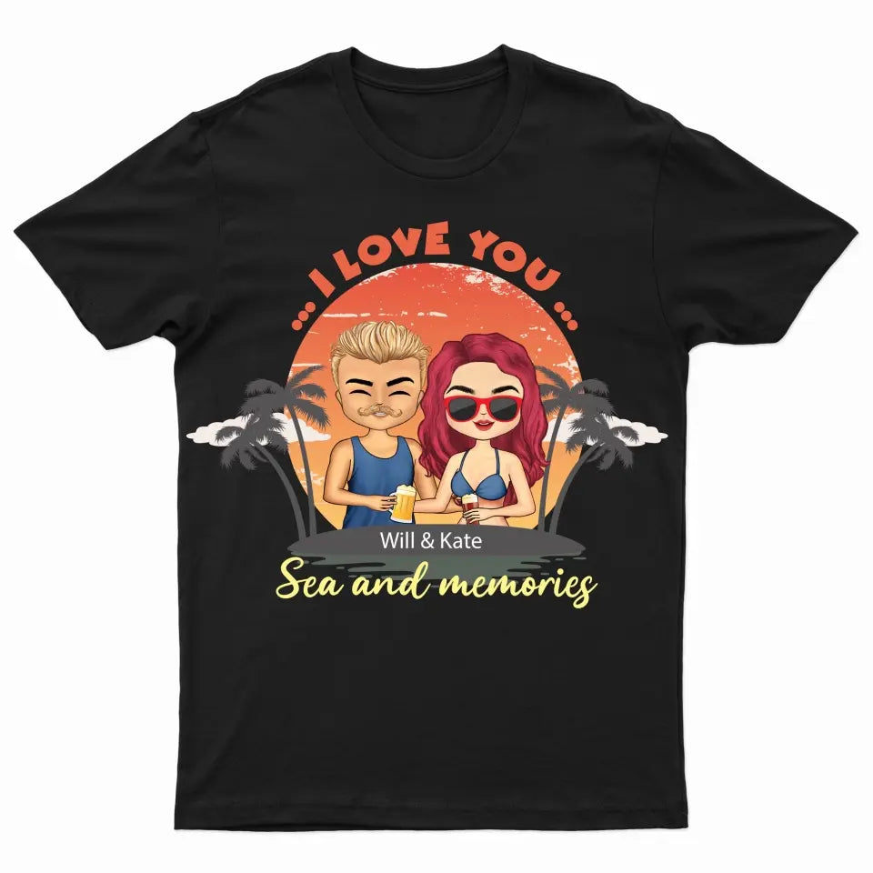 Husband And Wife Travel Partners - Custom T Shirt- Gift For Couple