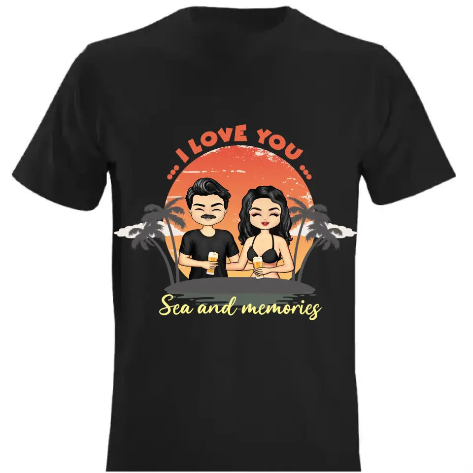 Husband And Wife Travel Partners - Custom T Shirt- Gift For Couple
