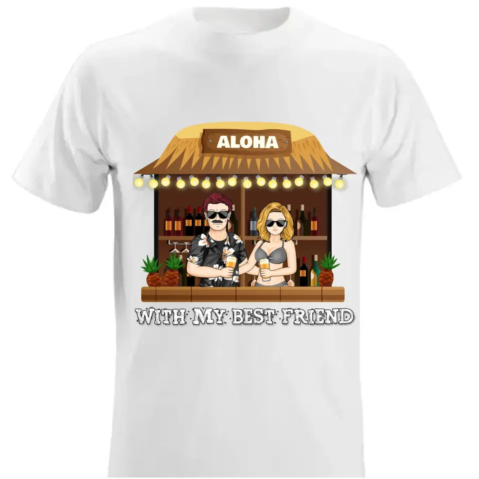 My Drunker Half Drinking Husband Wife - Personalized T Shirt