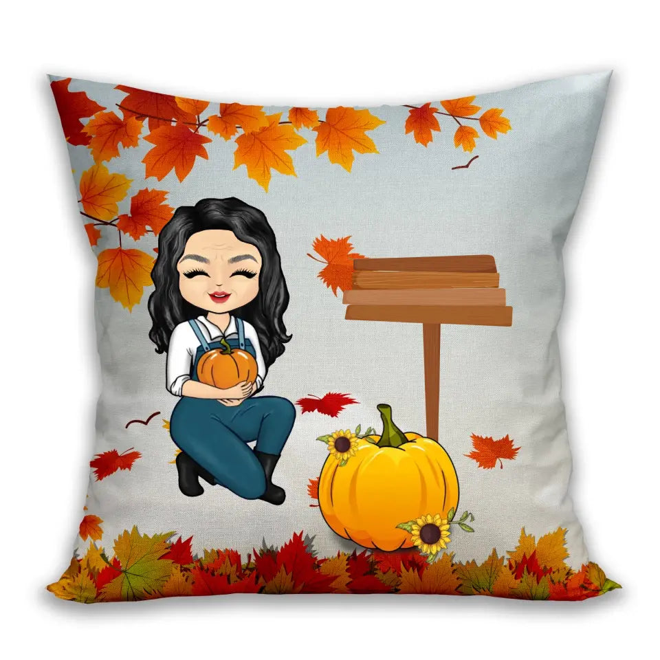 It Makes Me Blessed Pumpkin - Gift For Grandma -Custom White Pilow
