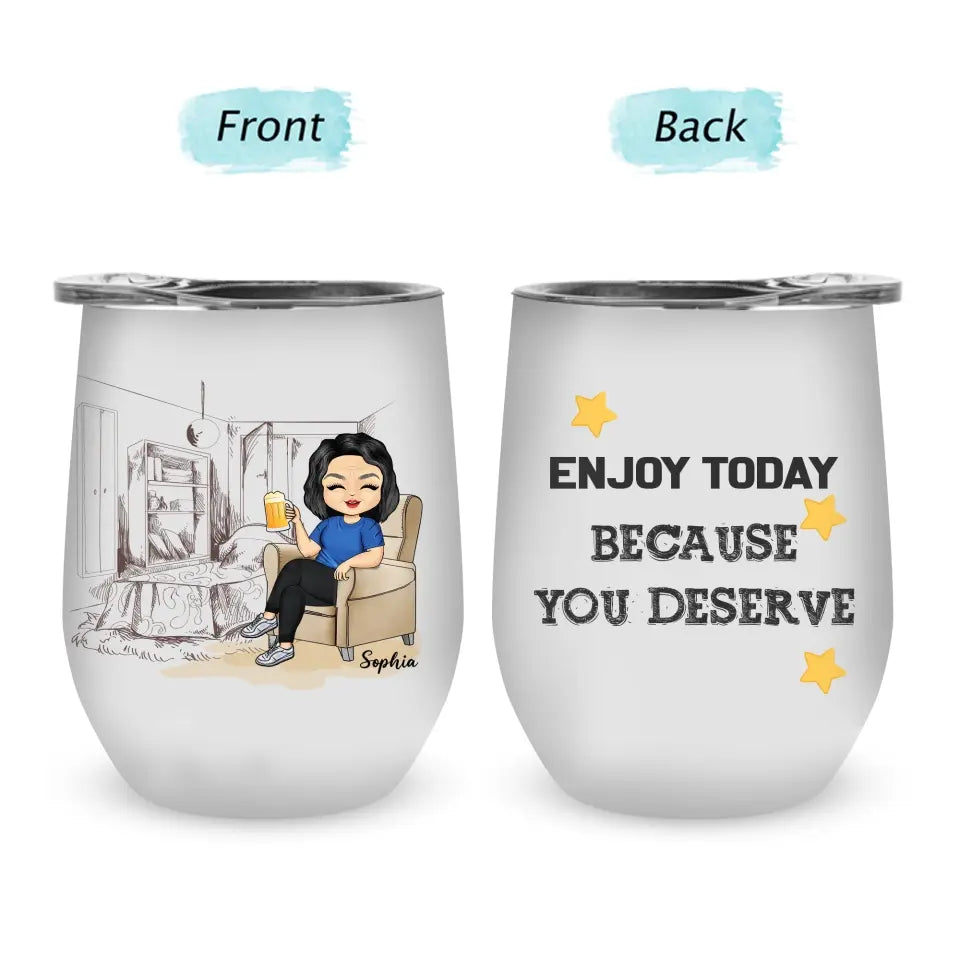 What Day Is Today Who Cares Retired Custom Tumbler- Retirement Gift