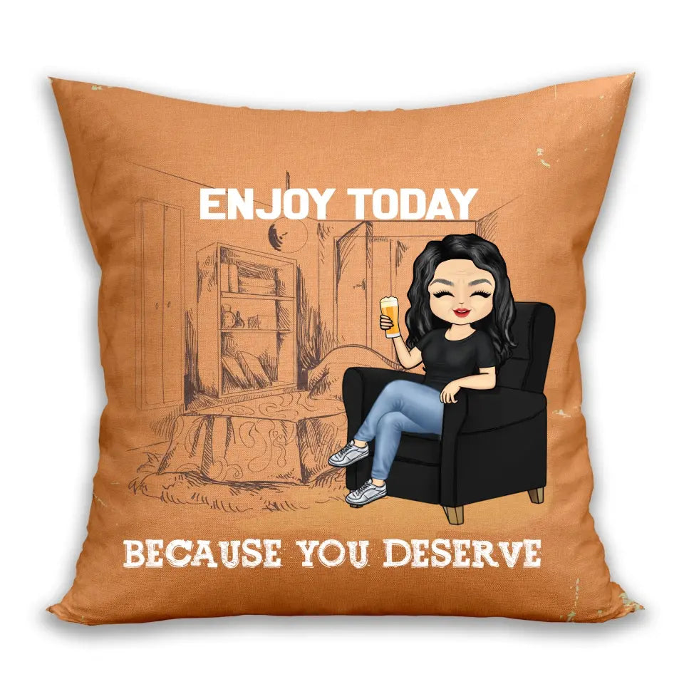 What Day Is Today Who Cares Retired Custom Pillow- Retirement Gift