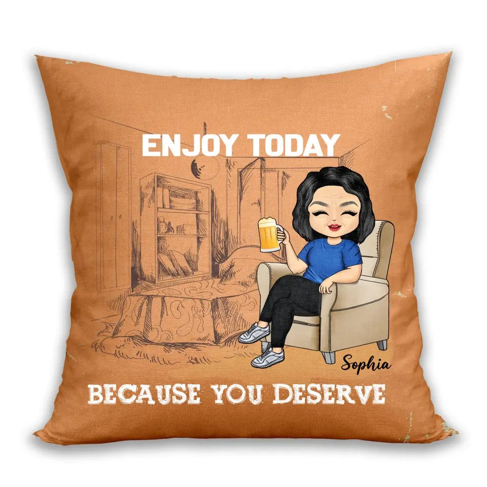 What Day Is Today Who Cares Retired Custom Pillow- Retirement Gift
