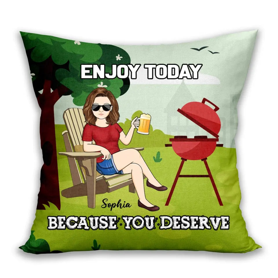 Retro What Day Is Today Who Cares Custom Pillow- Retirement Gift