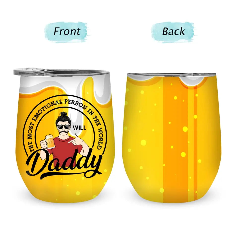 Daddy The Man The Myth The Legend  Custom Tumbler Wine - Gift For Dad