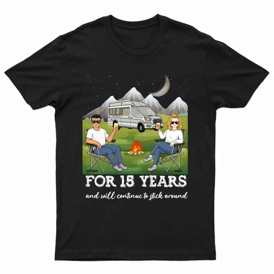 Camping Couple Annoying Each Other Custom T Shirt - Gift For Couple
