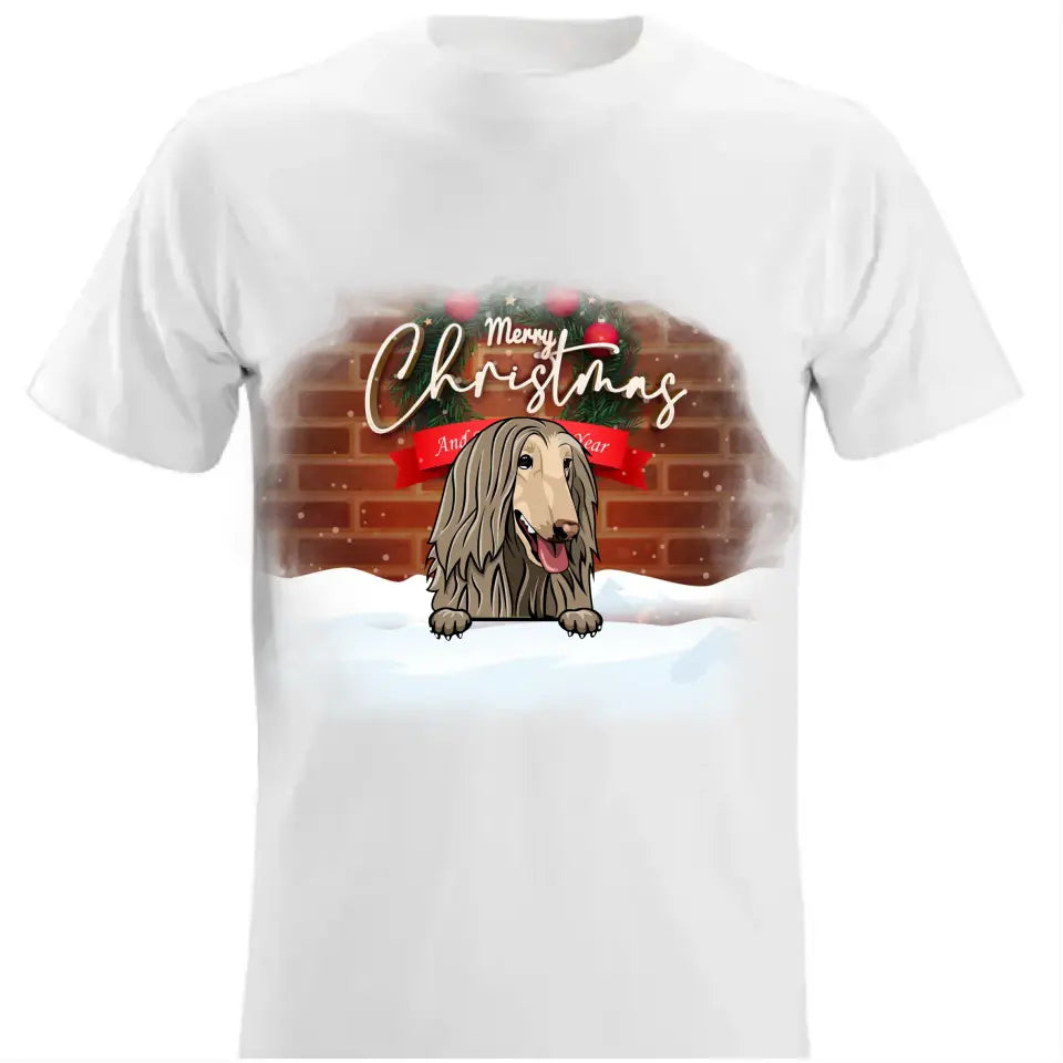 Meowy Christmas Custom T-Shirt - Christmas Gift For Pet Lovers