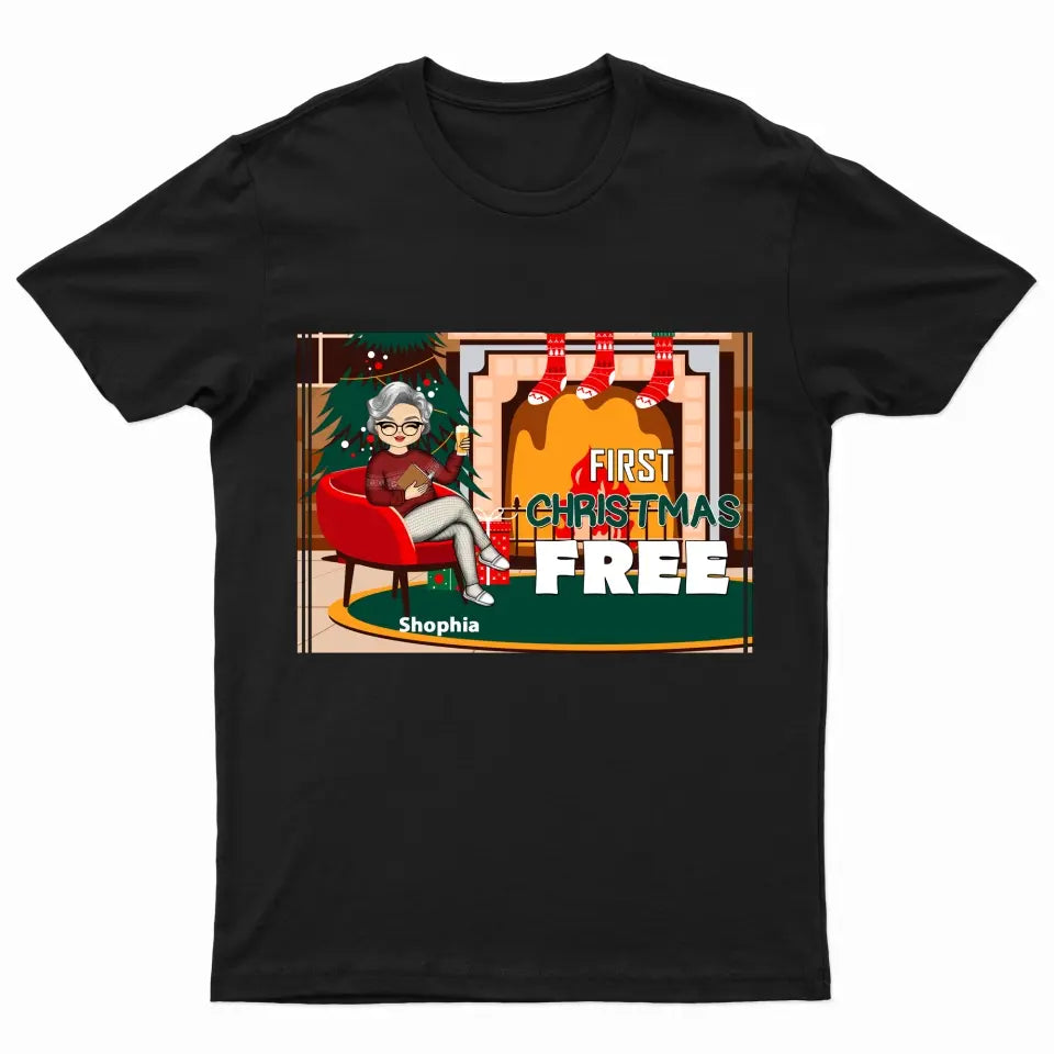 First Christmas Retired - Personalized T-Shirt - Gift For Family