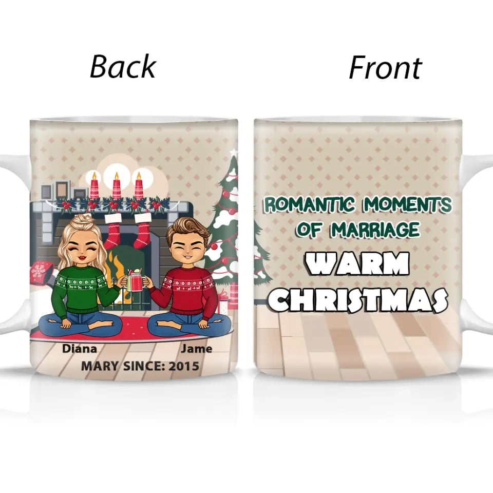 Romantic Moments Of Marriage Warm Christmas - Personalized Mug