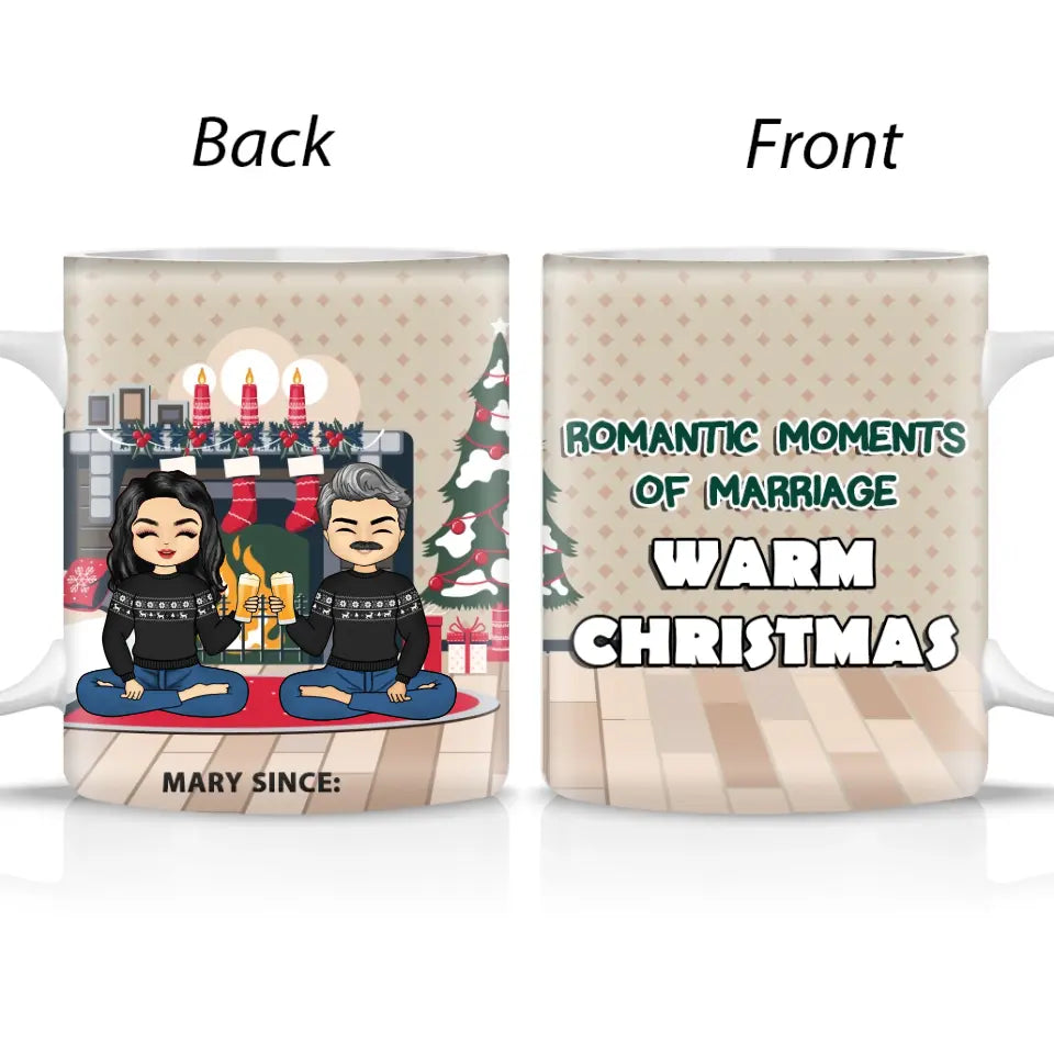 Romantic Moments Of Marriage Warm Christmas - Personalized Mug