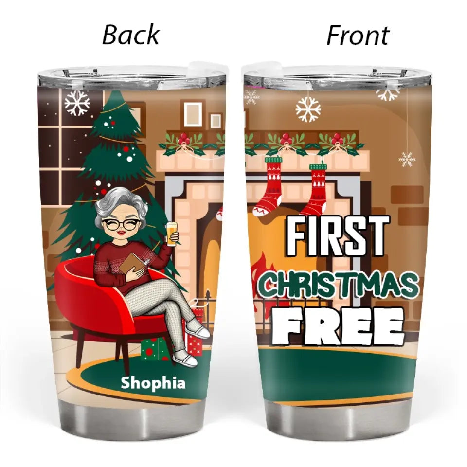 First Christmas Retired - Personalized Tumbler - Gift For Family