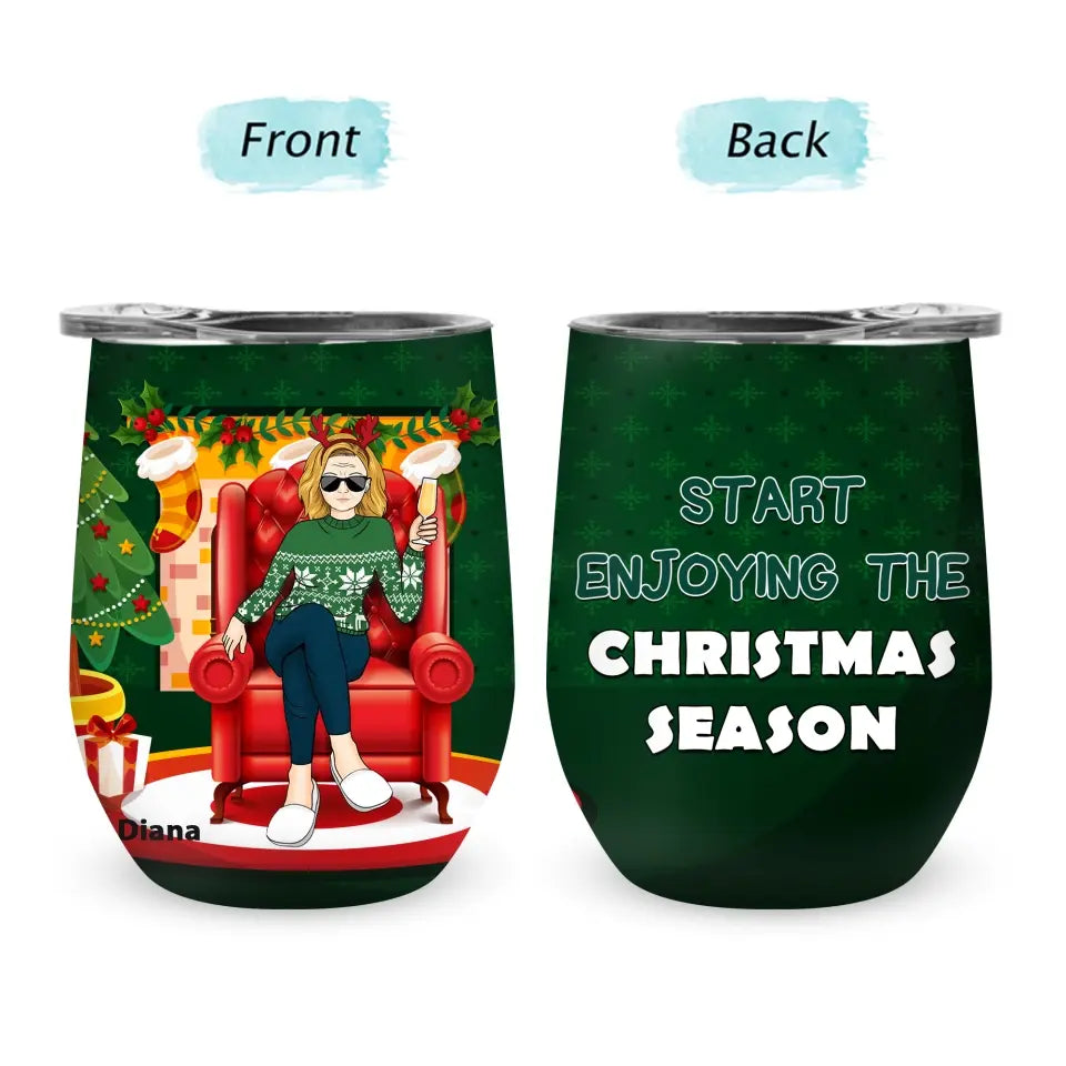 Christmas Retired 2023 Not My Problem Custom Tumbler Wine - Best Gift