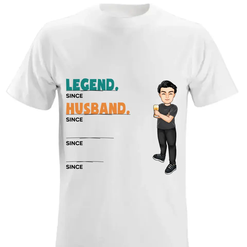 Legend Husband Daddy Custom T Shirt - Gift For Dad, Father