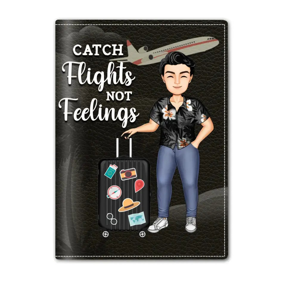Just  Loves Traveling - Personalized Passport Cover, Passport Holder