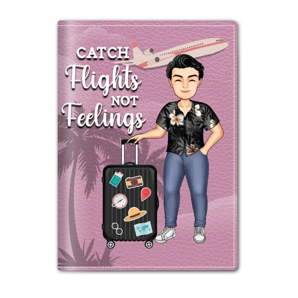 Just  Loves Traveling - Personalized Passport Cover, Passport Holder