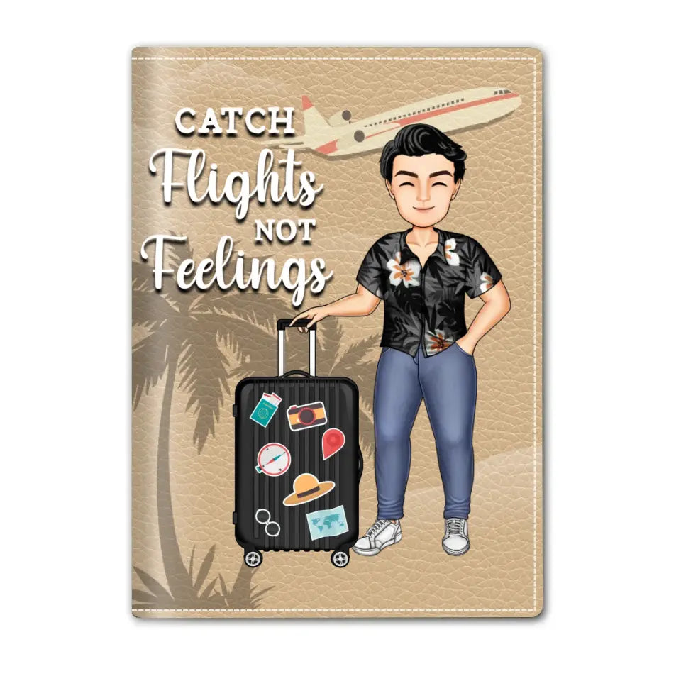 Just  Loves Traveling - Personalized Passport Cover, Passport Holder