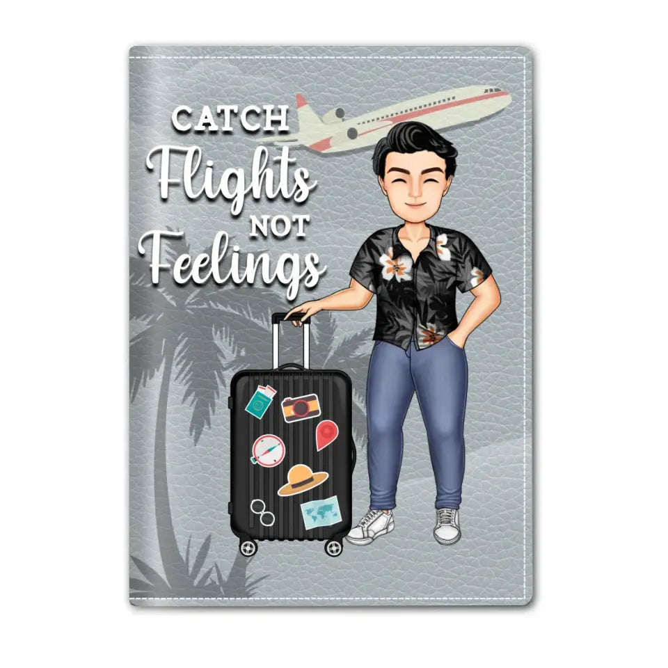 Just  Loves Traveling - Personalized Passport Cover, Passport Holder