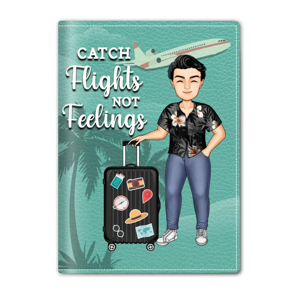 Just  Loves Traveling - Personalized Passport Cover, Passport Holder