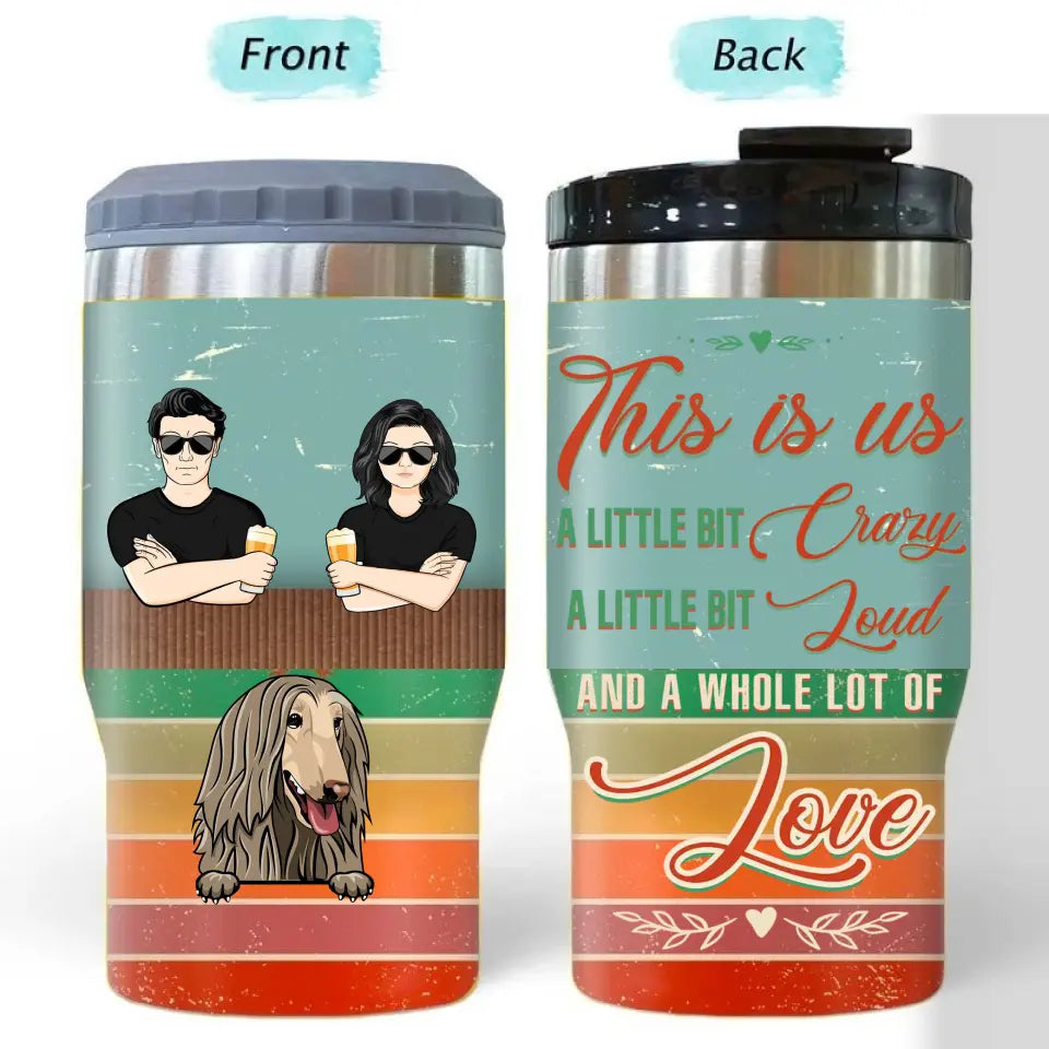 This Is Us - Gift For Couple - Custom Triple 3 In 1 Can Cooler