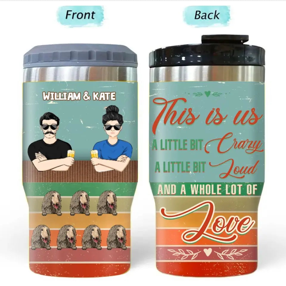 This Is Us - Gift For Couple - Custom Triple 3 In 1 Can Cooler