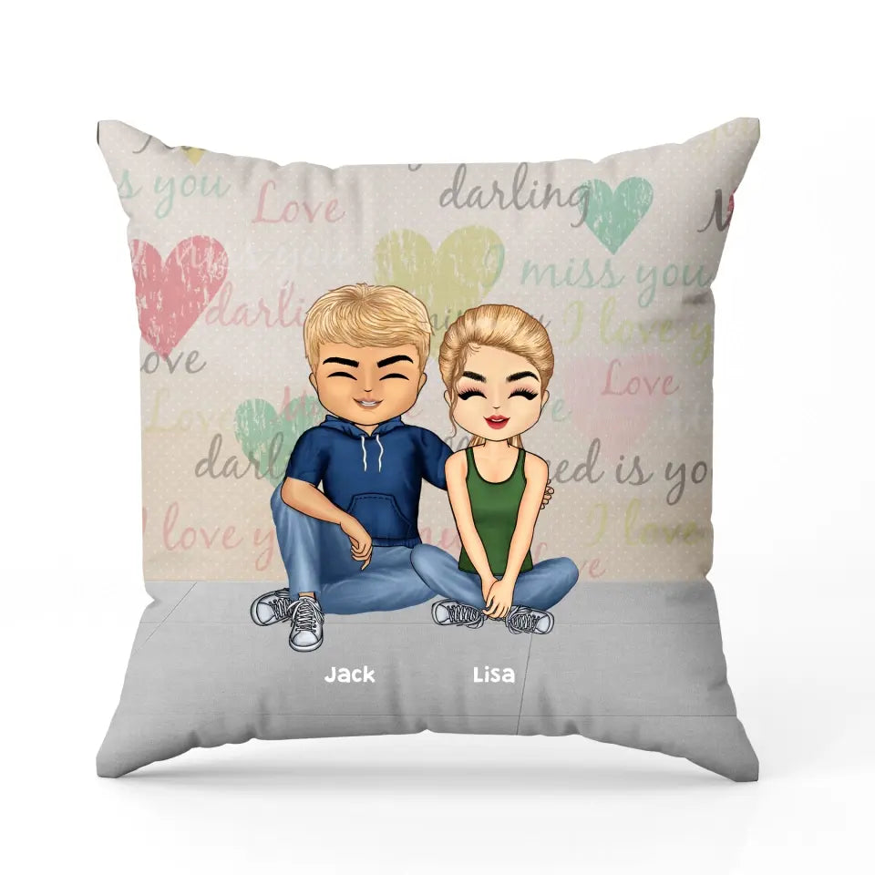 World Heart Day with Best Friend, Husband, Wife - Custom Pillow