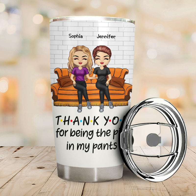 Best Friends Funny And Emotional Words - BFF Bestie Gift - Personalized Custom Tumbler