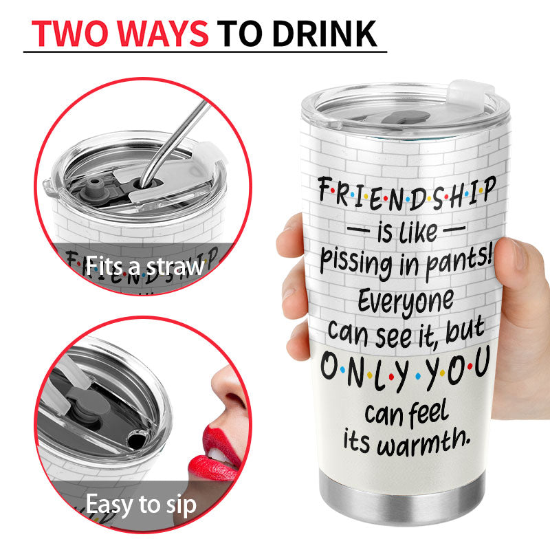 Best Friends Funny And Emotional Words - BFF Bestie Gift - Personalized Custom Tumbler