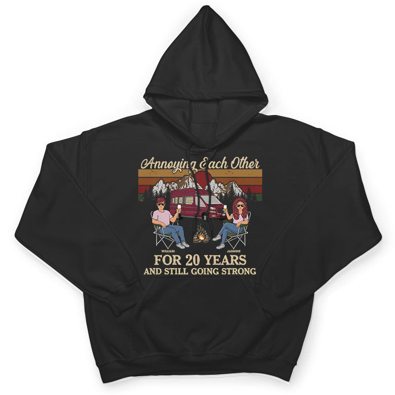Camping Couple Annoying Each Other - Gift For Couple - Personalized Custom T Shirt