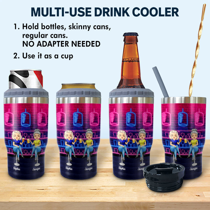 A Woman Can Not Survive - Gift For Besties - Personalized Custom Triple 3 In 1 Can Cooler