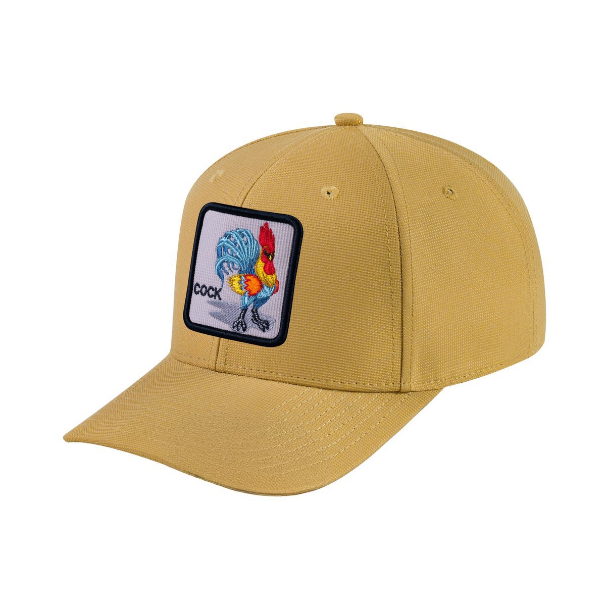 Unisex V2 Embroidered The Chicken, 6-Panel Baseball Cap, Khaki/Khaki, Adjustable Fit