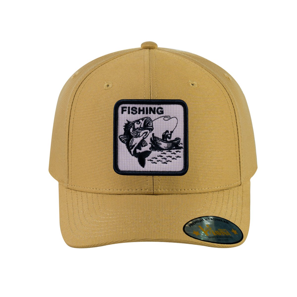 Unisex V2 Embroidered The Fishing, 6-Panel Baseball Cap, Khaki/Khaki, Adjustable Fit