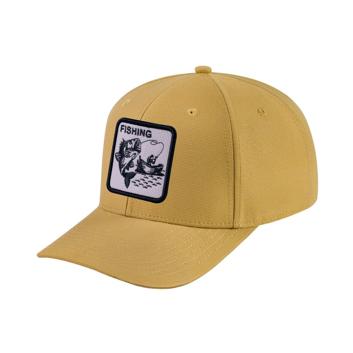 Unisex V2 Embroidered The Fishing, 6-Panel Baseball Cap, Khaki/Khaki, Adjustable Fit