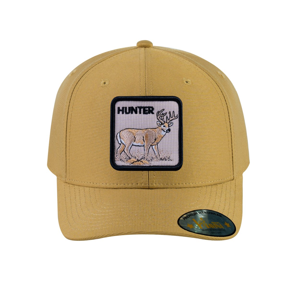 Unisex V2 Embroidered The Hunter, 6-Panel Baseball Cap, Khaki/Khaki, Adjustable Fit