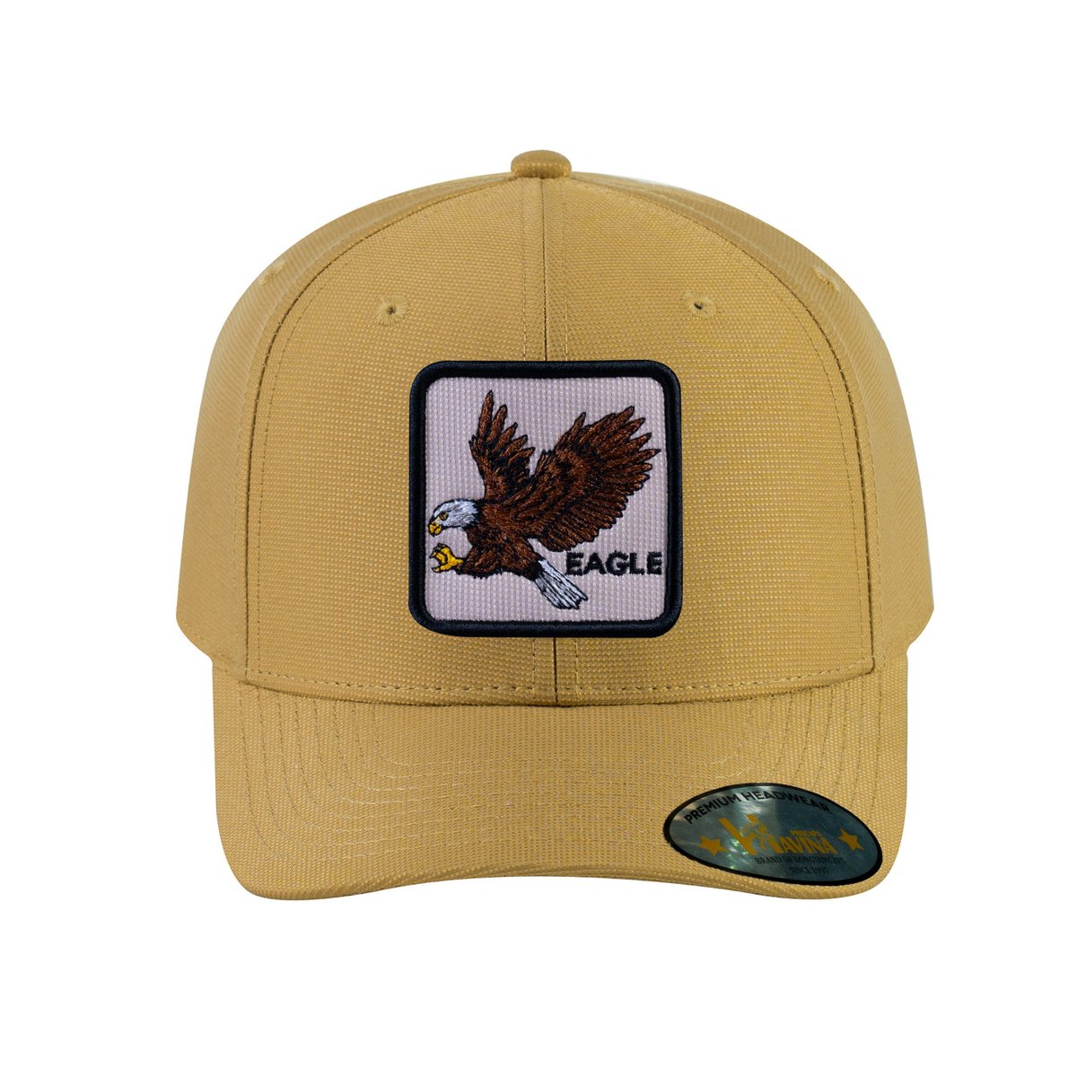 Unisex V2 Embroidered The Eagle, 6-Panel Baseball Cap, Khaki/Khaki, Adjustable Fit