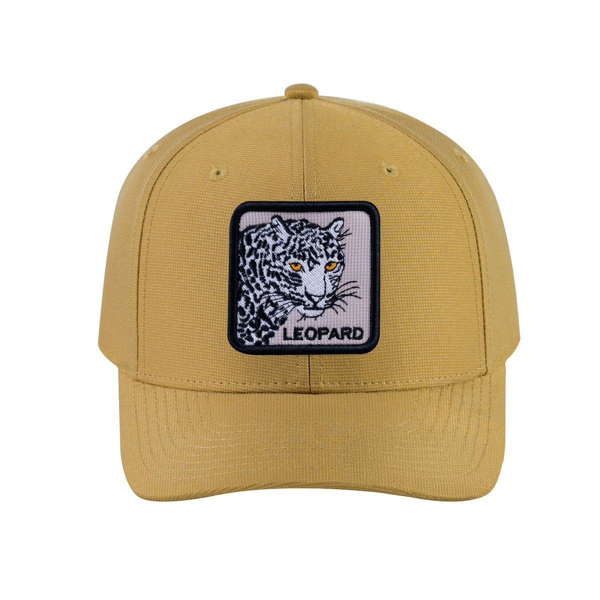 Unisex V2 Embroidered The Leopard, 6-Panel Baseball Cap, Khaki/Khaki, Adjustable Fit