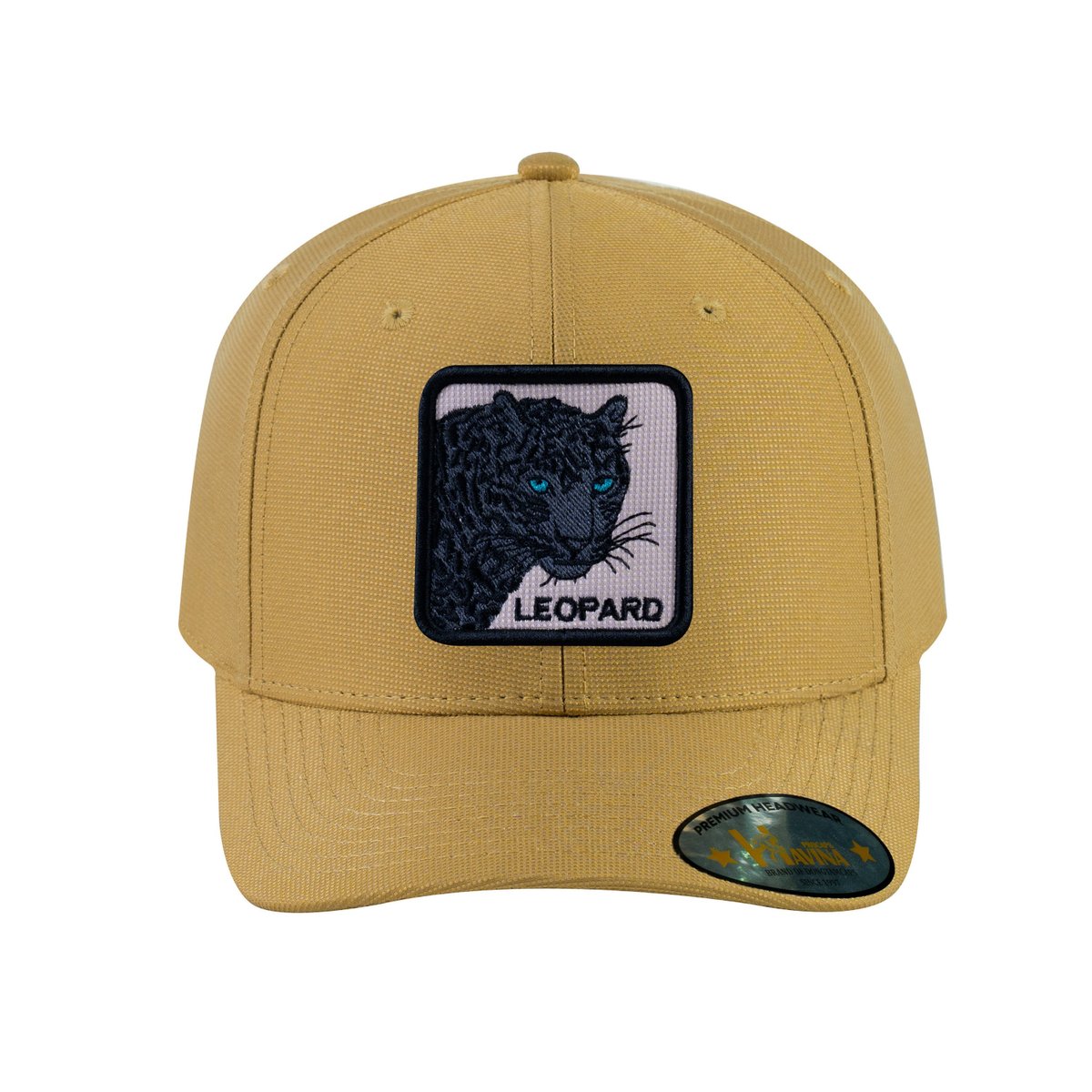 Unisex V2 Embroidered The Leopard V2, 6-Panel Baseball Cap, Khaki/Khaki, Adjustable Fit