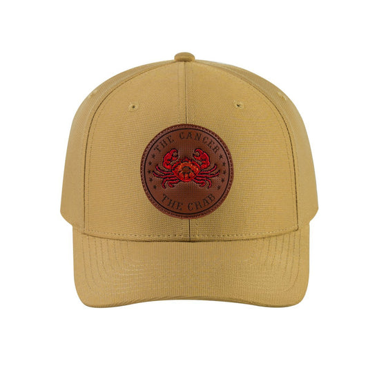 Cancer Zodiac V2 6-Panel Baseball Cap with Khaki front and Khaki back