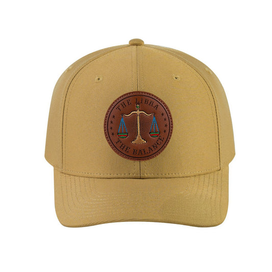 Libra Zodiac V2 6-Panel Baseball Cap with Khaki front and Khaki back