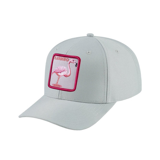 Flamingo V2 6-Panel Baseball Cap with Light Grey front and Light Grey back