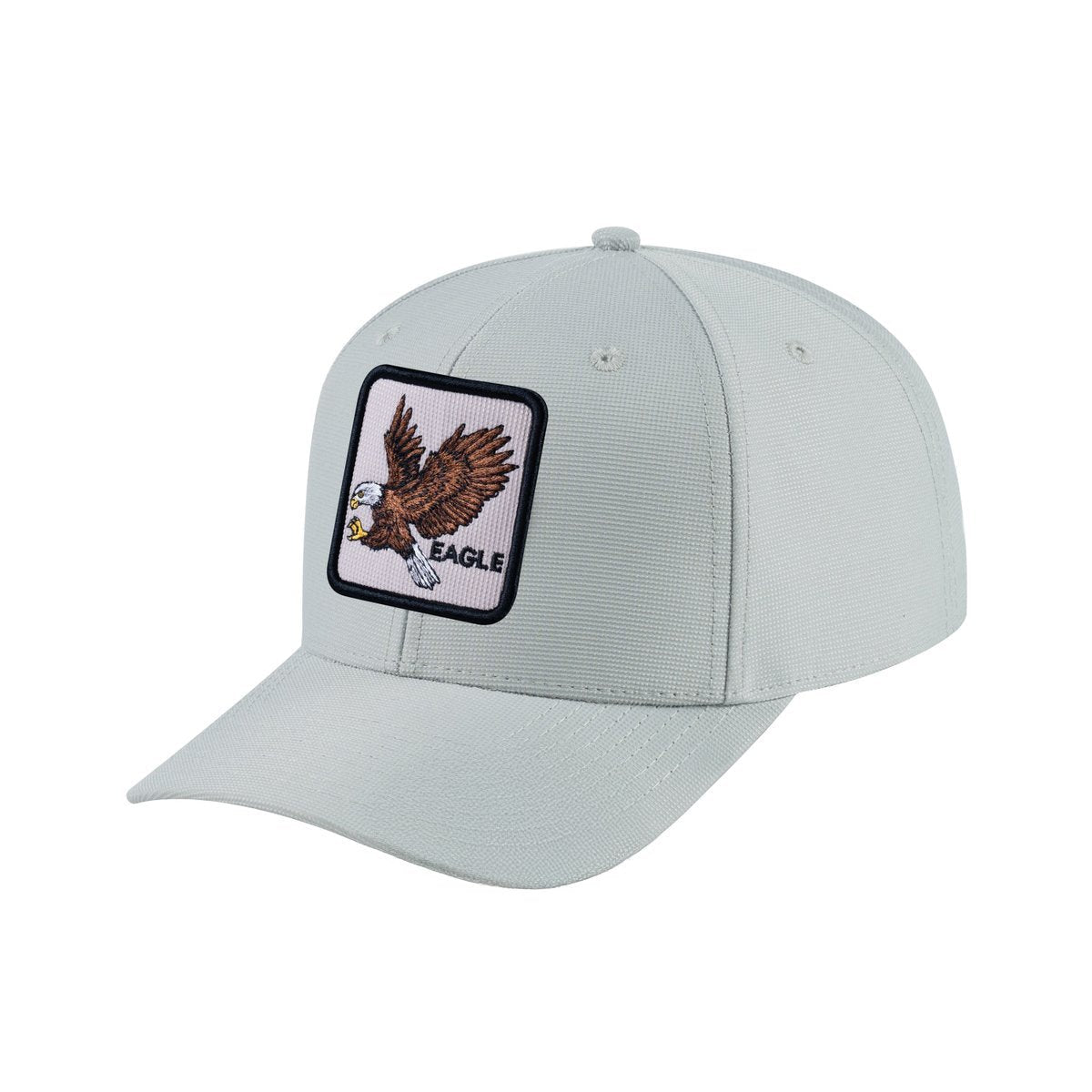 Unisex V2 Embroidered The Eagle, 6-Panel Baseball Cap, Light Grey/Light Grey, Adjustable Fit