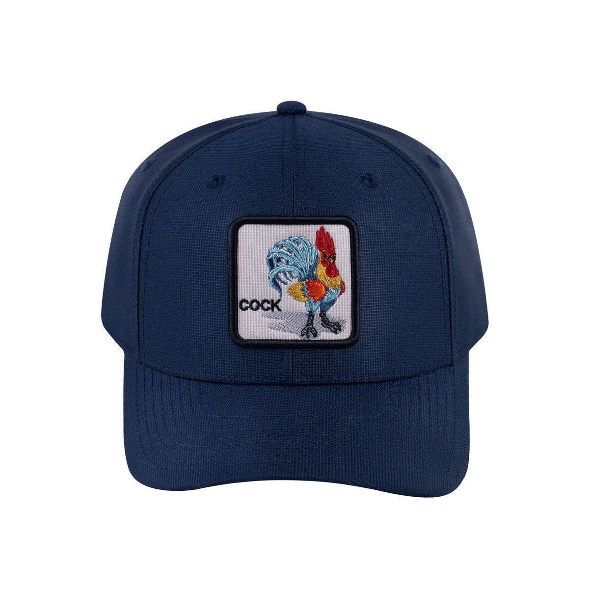 Unisex V2 Embroidered The Chicken, 6-Panel Baseball Cap, Navy/Navy, Adjustable Fit