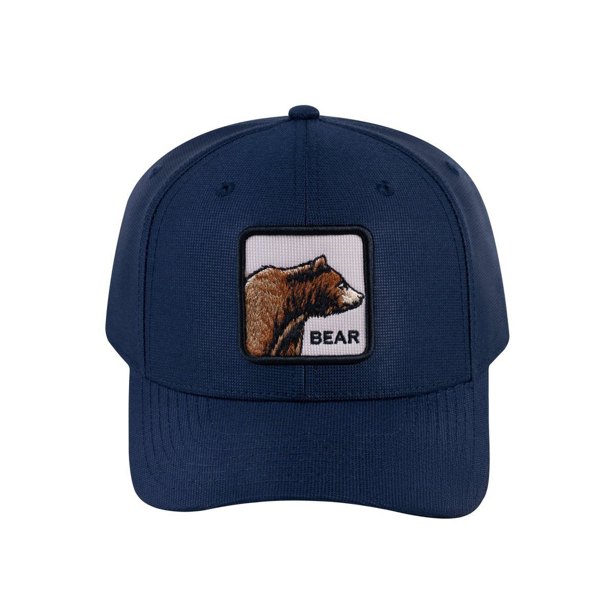 Unisex V2 Embroidered The Bear, 6-Panel Baseball Cap, Navy/Navy, Adjustable Fit