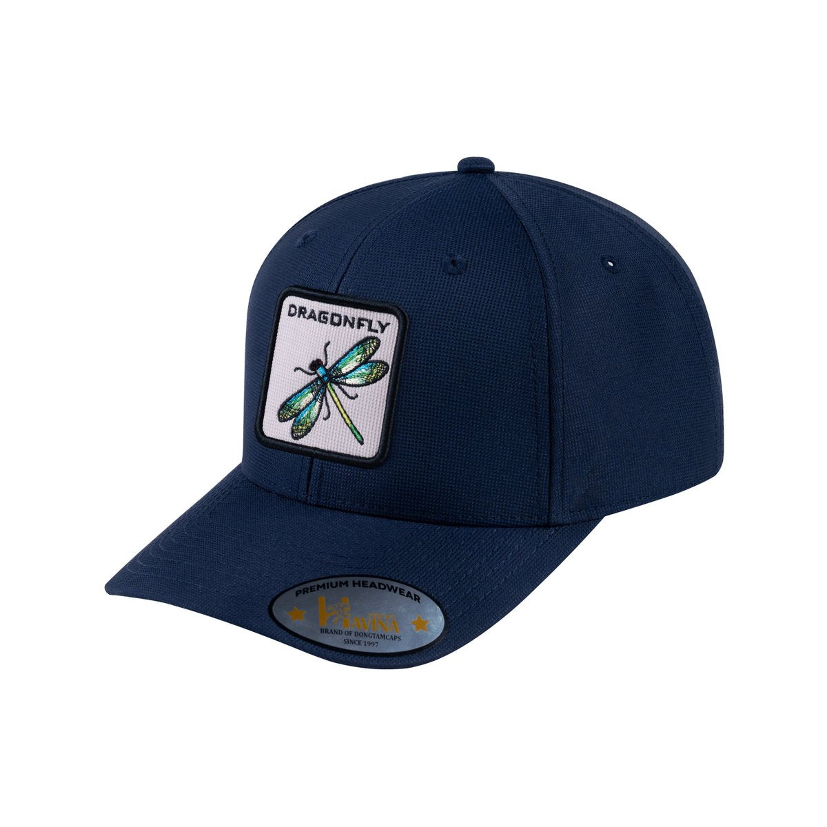 Unisex V2 Embroidered The Dragonfly, 6-Panel Baseball Cap, Navy/Navy, Adjustable Fit