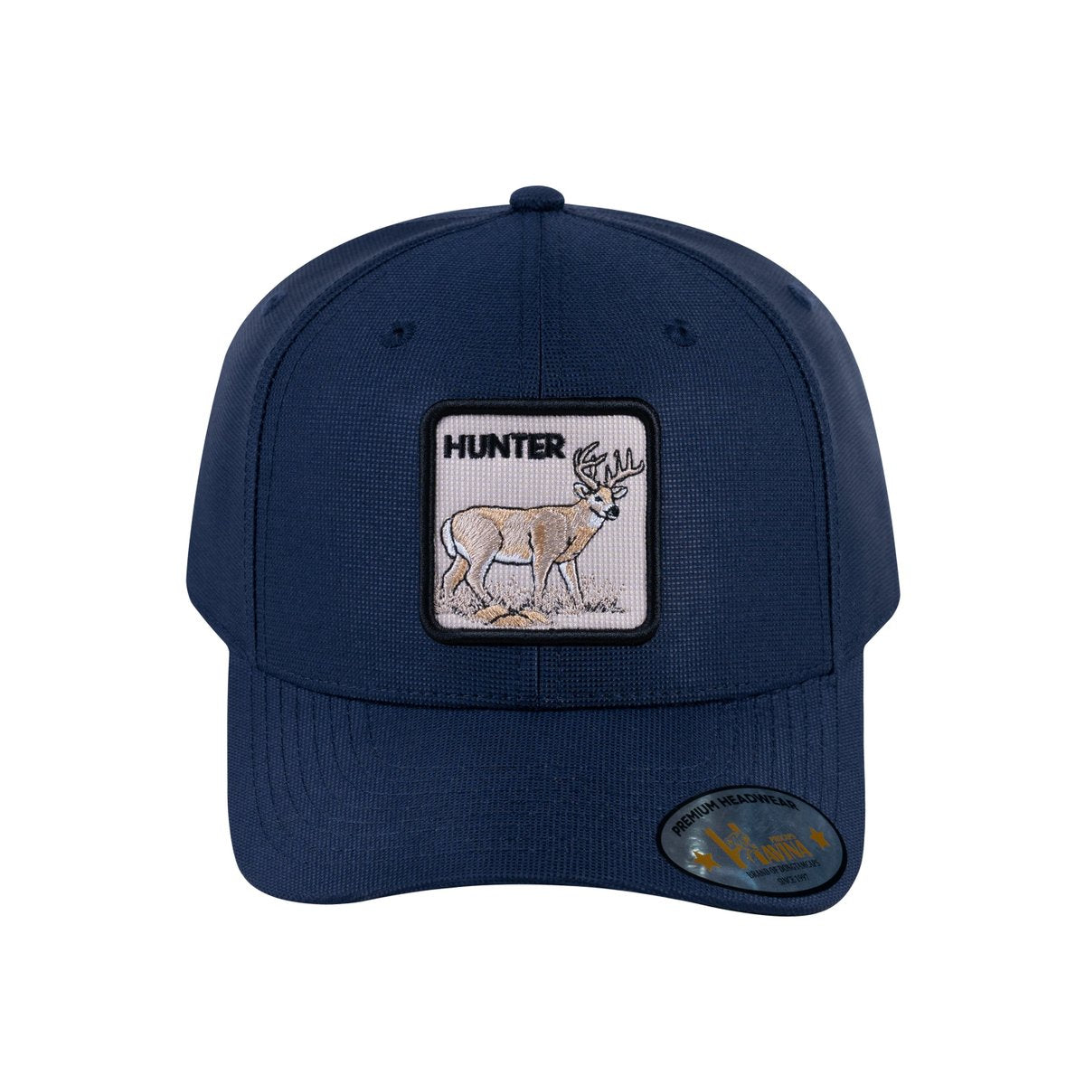 Unisex V2 Embroidered The Hunter, 6-Panel Baseball Cap, Navy/Navy, Adjustable Fit